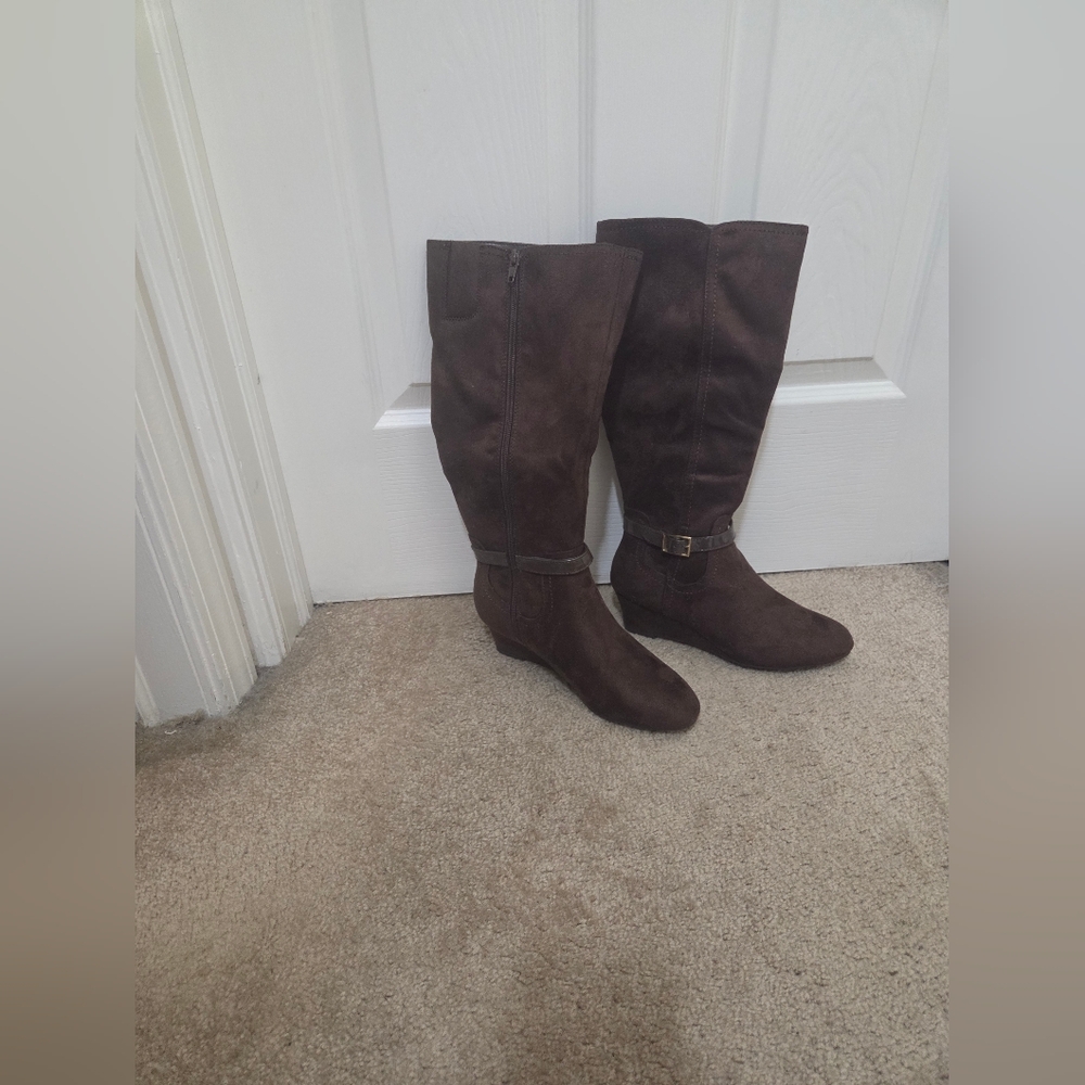 Brown Knee-High Boots